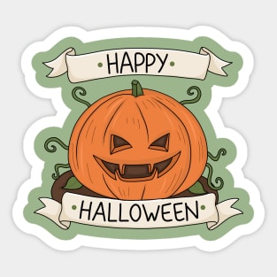 Halloween Pumpkin Sticker